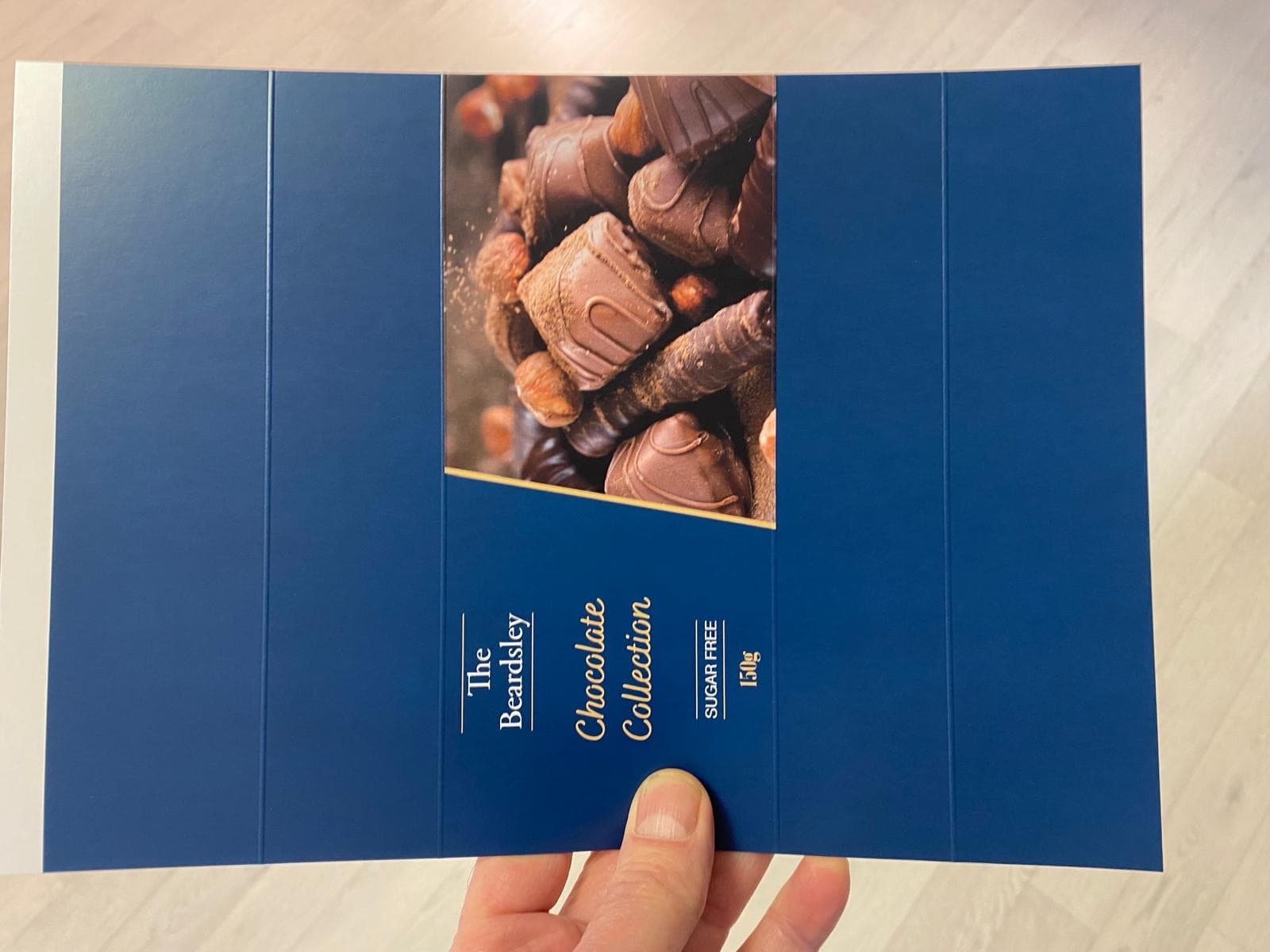 Food packaging sleeve before processing