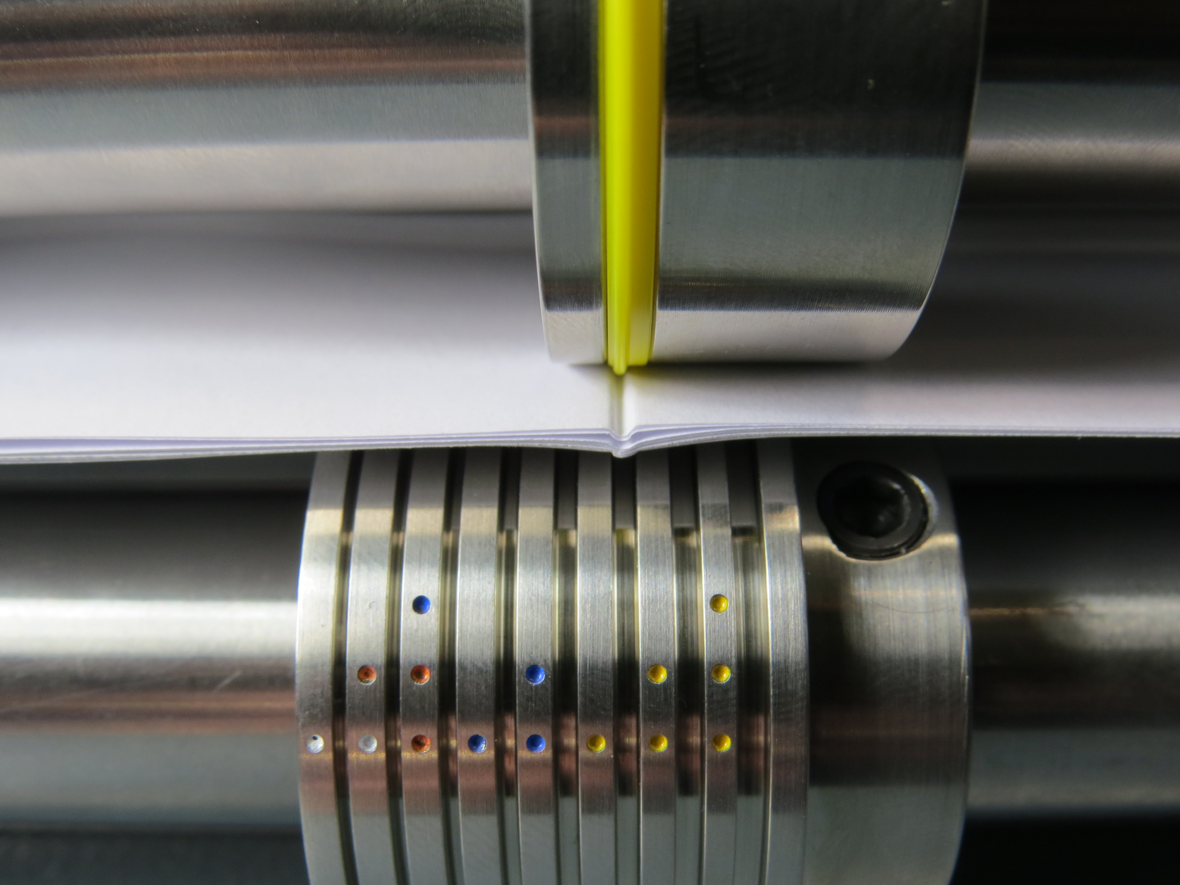 Section-Scorer installed on machine